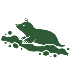 Grøn ikon af muldvarpe
